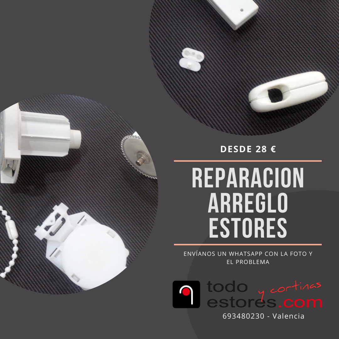 Reparación, arreglo y mantenimiento de estores en Valencia